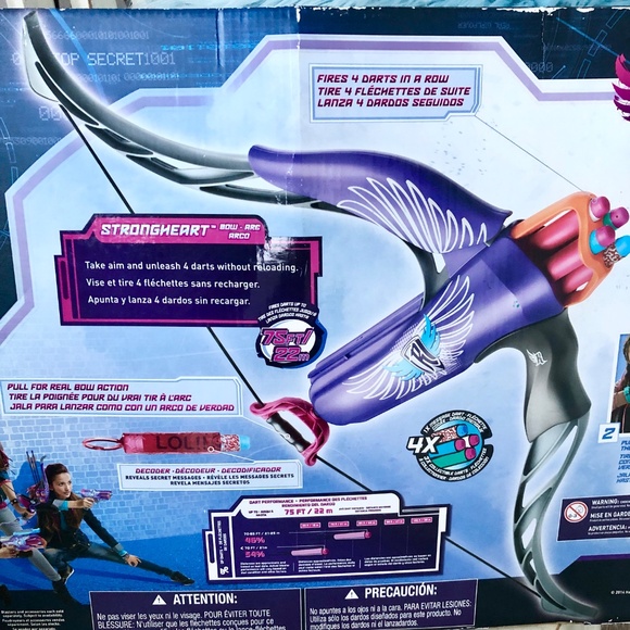 NERF, Rebelle, Secrets & Spies, Strongheart Bow, 2014, NEW, Old Stock, RARE - Picture 10 of 14